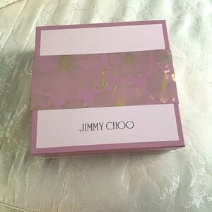 JIMMY CHOO perfume box only  color purple  like new